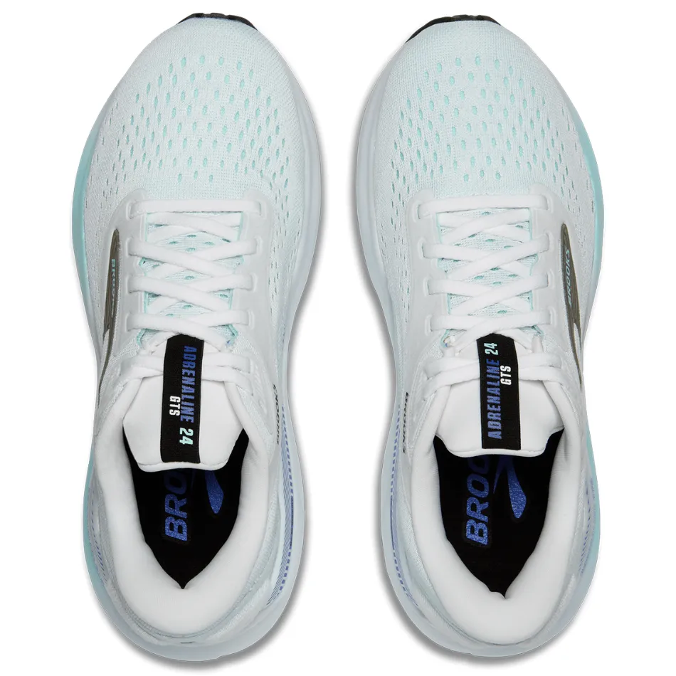 Brooks Damen Adrenaline GTS 24 Laufschuhe in Weiß/Limpet Shell/Amparo SS25