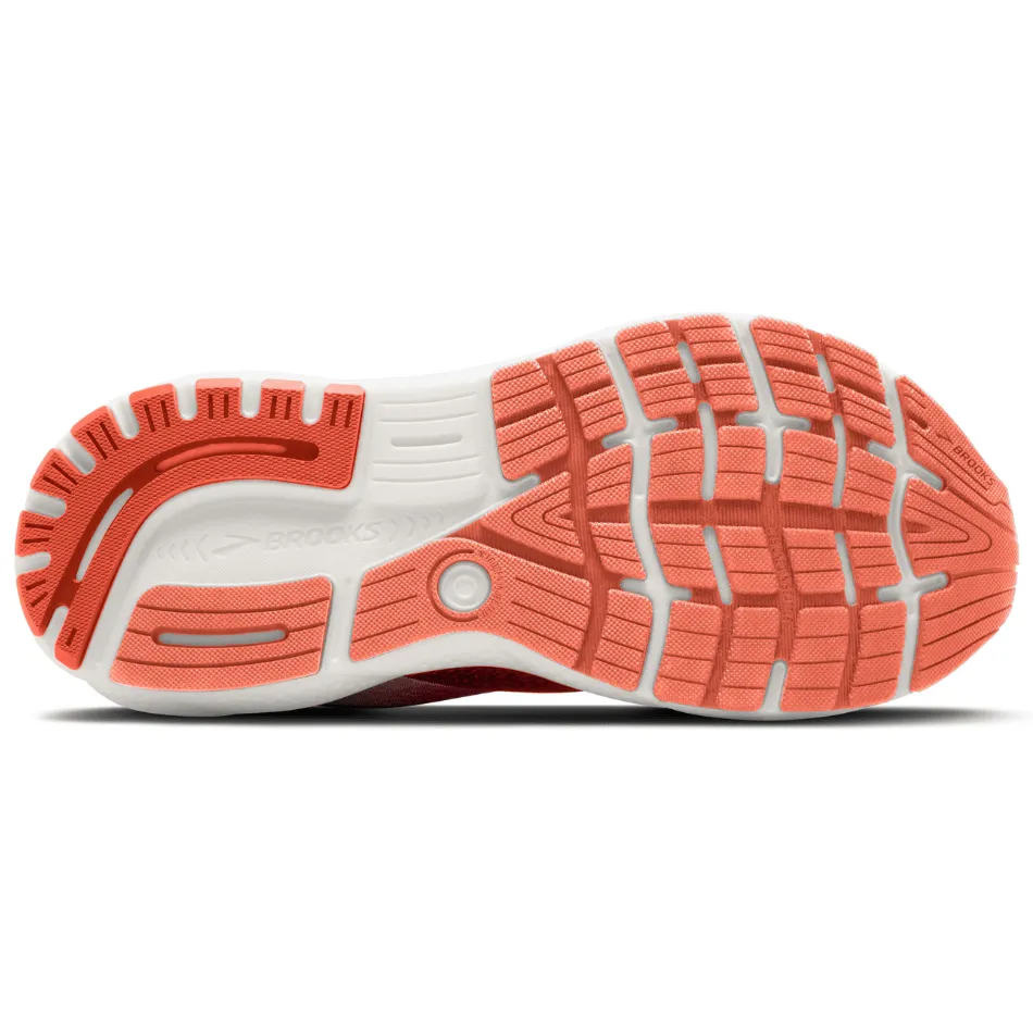 Brooks Women's Ghost 16 Laufschuhe in Koralle/Wüstenblume/Kokosnuss SS25