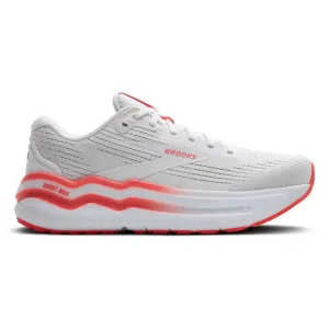 Brooks Women's Ghost Max 2 Weiß/Knallkoralle