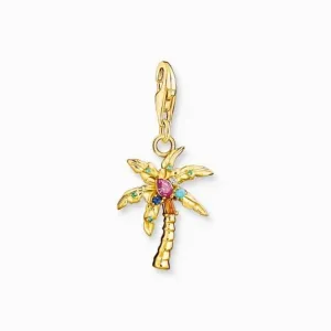 Charm Club Vergoldetes Mehrfarbiges Palmen-Anhänger 1934-488-7 Thomas Sabo Sammel-Anhänger