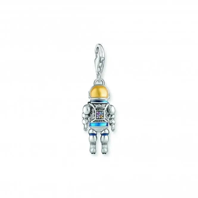 Charmista Sterling Silber Mehrfarbiges Emaille Astronaut Anhänger 2037-691-7 Thomas Sabo Sammelbare Charms
