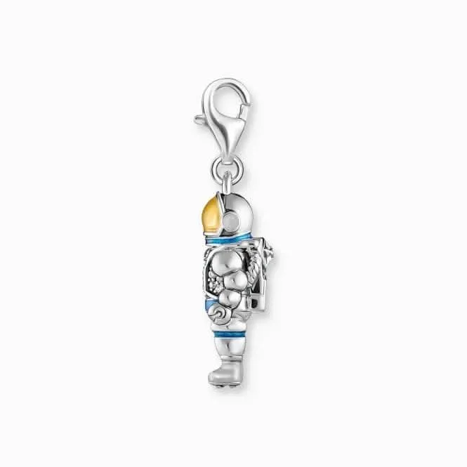 Charmista Sterling Silber Mehrfarbiges Emaille Astronaut Anhänger 2037-691-7 Thomas Sabo Sammelbare Charms