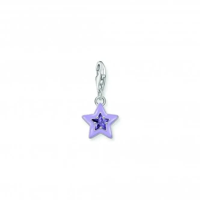 Charmista Sterling Silber Violett Emaille Stern Charm 2039-041-13 Thomas Sabo Sammelcharms