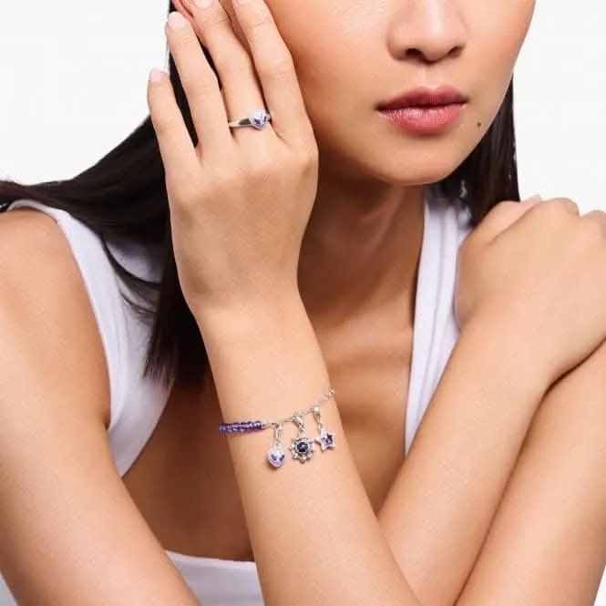 Charmista Sterling Silber Violett Emaille Stern Charm 2039-041-13 Thomas Sabo Sammelcharms