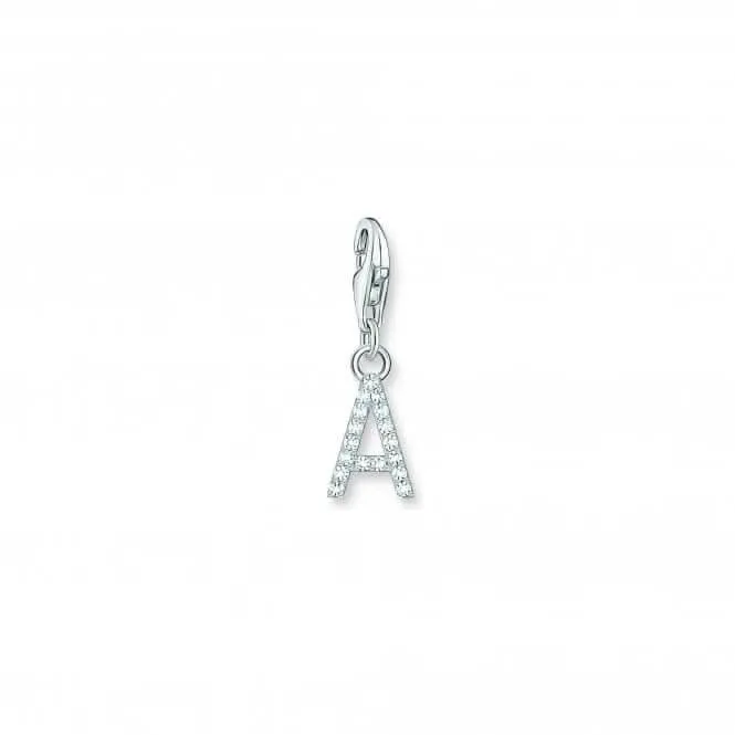 Charmista Weiß Zirkonia Buchstabe A Anhänger 1938-051-14 Thomas Sabo Sammelbare Charms