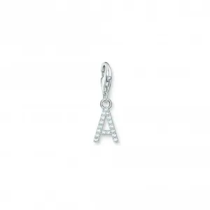Charmista Weiß Zirkonia Buchstabe A Anhänger 1938-051-14 Thomas Sabo Sammelbare Charms