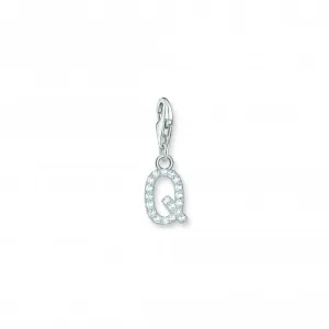 Charmista Weiß Zirkonia Buchstabe Q Charm Anhänger 1954-051-14 Thomas Sabo Sammelbare Charms