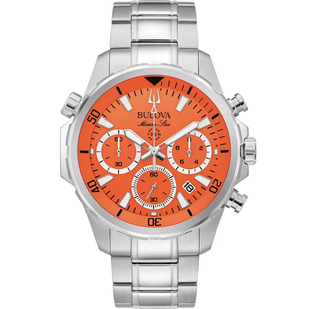 Chronograph Herrenuhren Bulova Marine Star 96B395 Chronograph