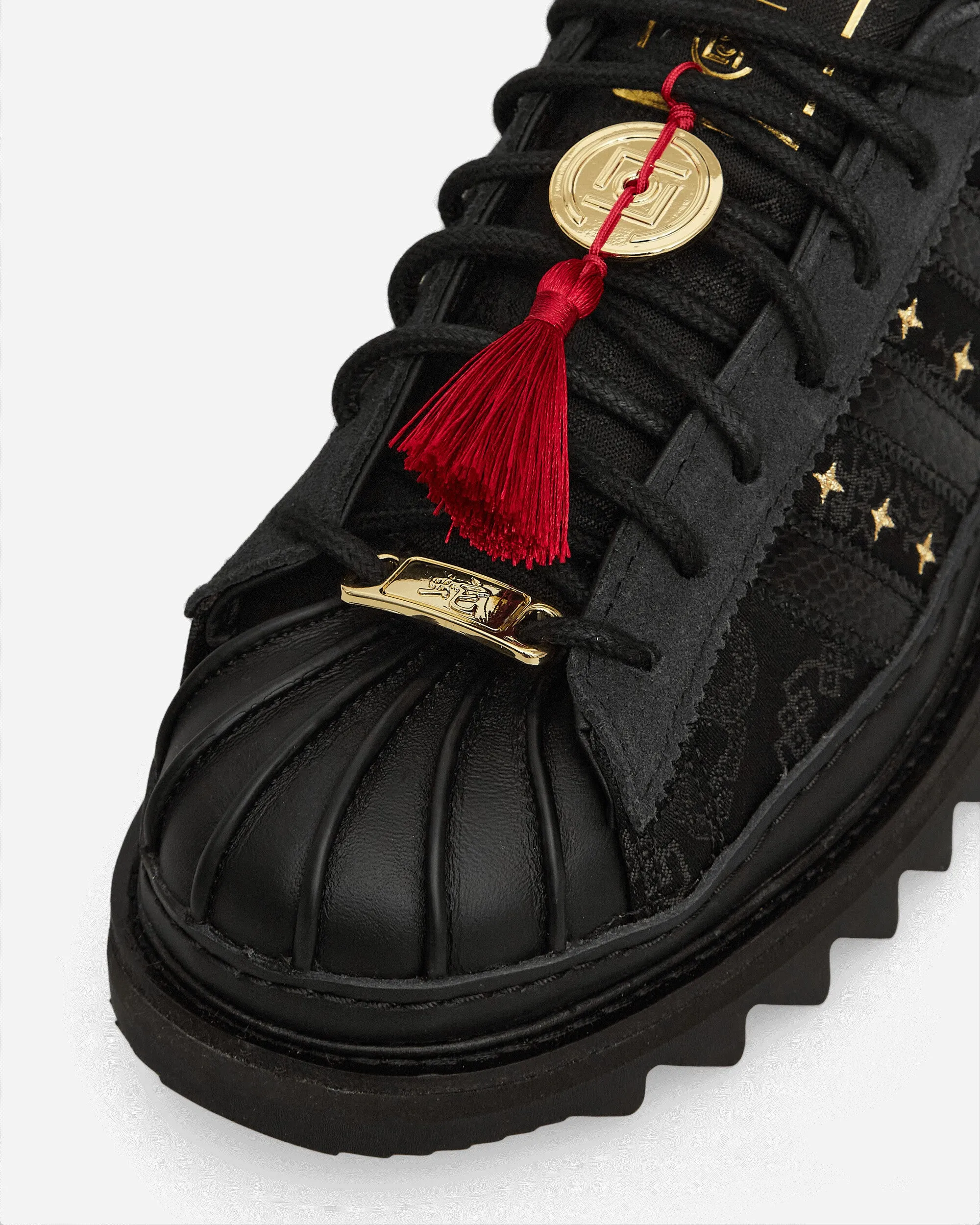 CLOT By Edison Chen Superstar Sneakers Kern Schwarz