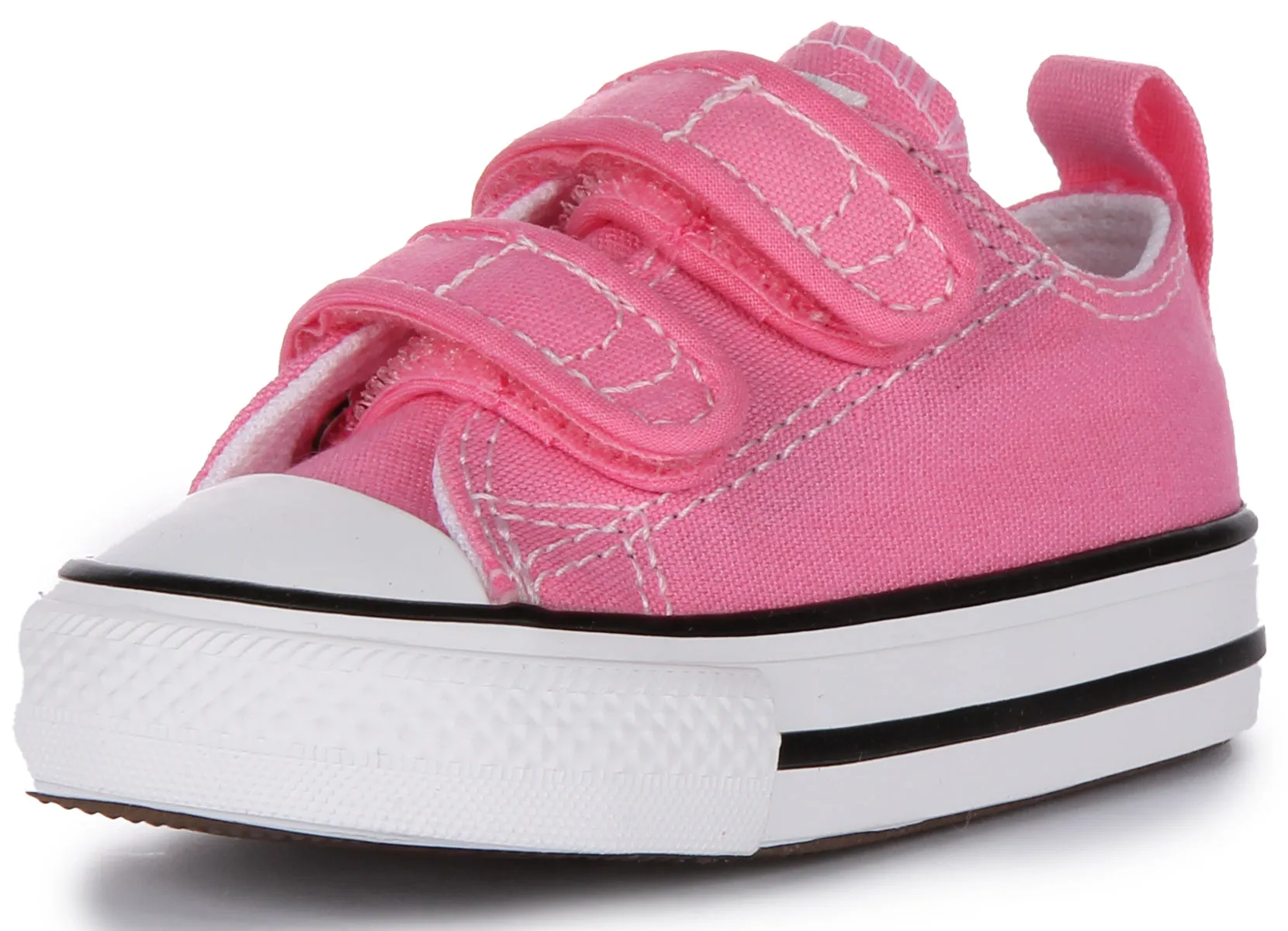 Converse All Star 709447C Klettverschluss mit 2 Riemen in Rosa für Babyschuhe Converse