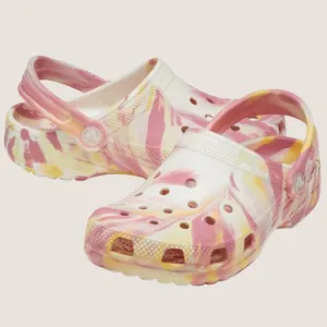 Crocs Kids Classic Glow Marmorierte Clogs_Crocs