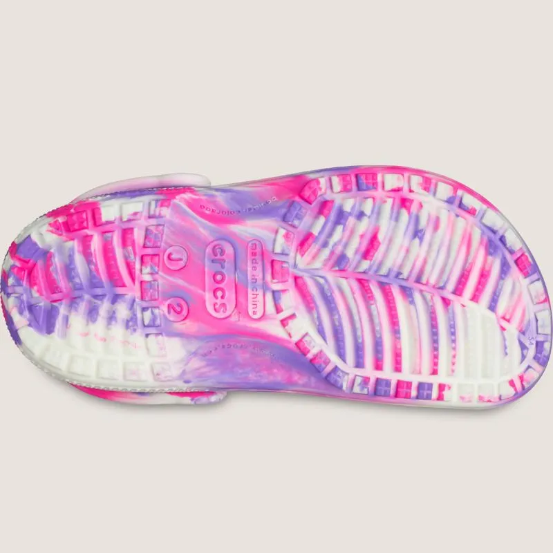 Crocs Kids Classic Glow Marmorierte Clogs_Crocs