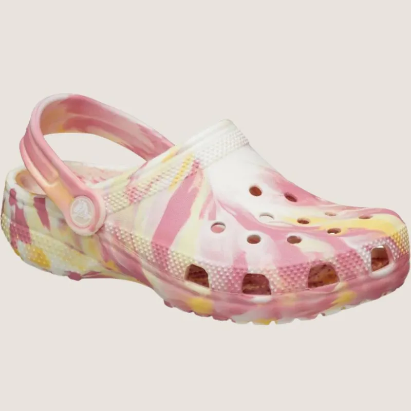 Crocs Kids Classic Glow Marmorierte Clogs_Crocs