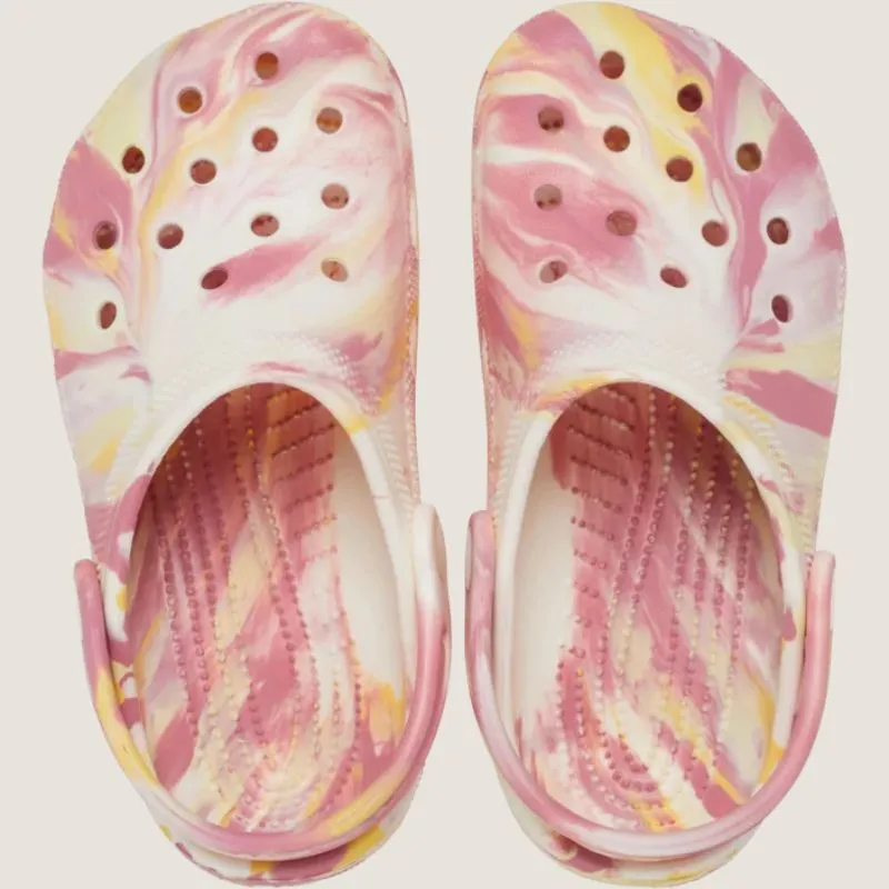 Crocs Kids Classic Glow Marmorierte Clogs_Crocs
