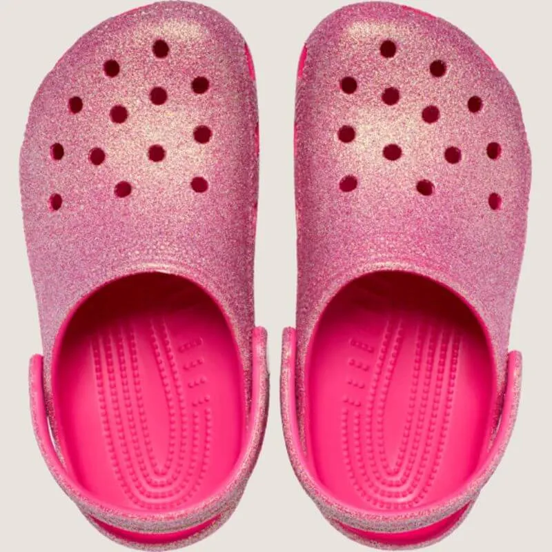 Crocs Kids Classic Irisierender Glitzer Clog Schuhe_Crocs