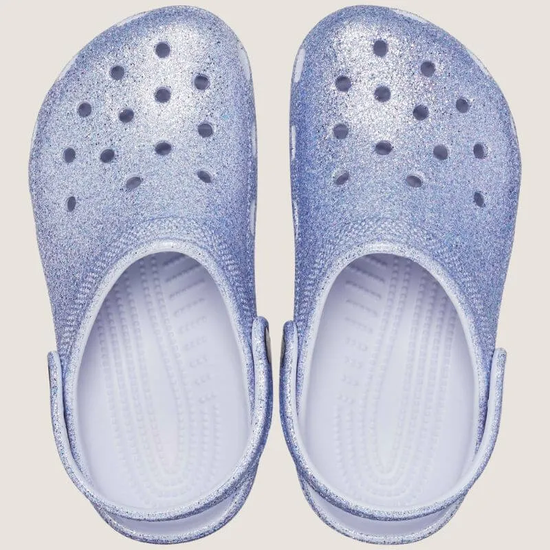 Crocs Kleinkind Classic Glitzer Clog Schuhe_Crocs