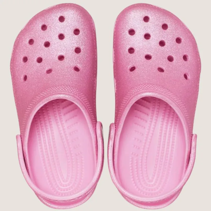 Crocs Kleinkind Classic Glitzer Clog Schuhe_Crocs