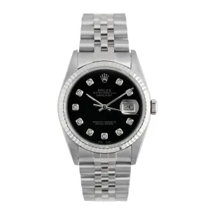 Datejust 36mm Black Diamond Dial 1994 - 16234