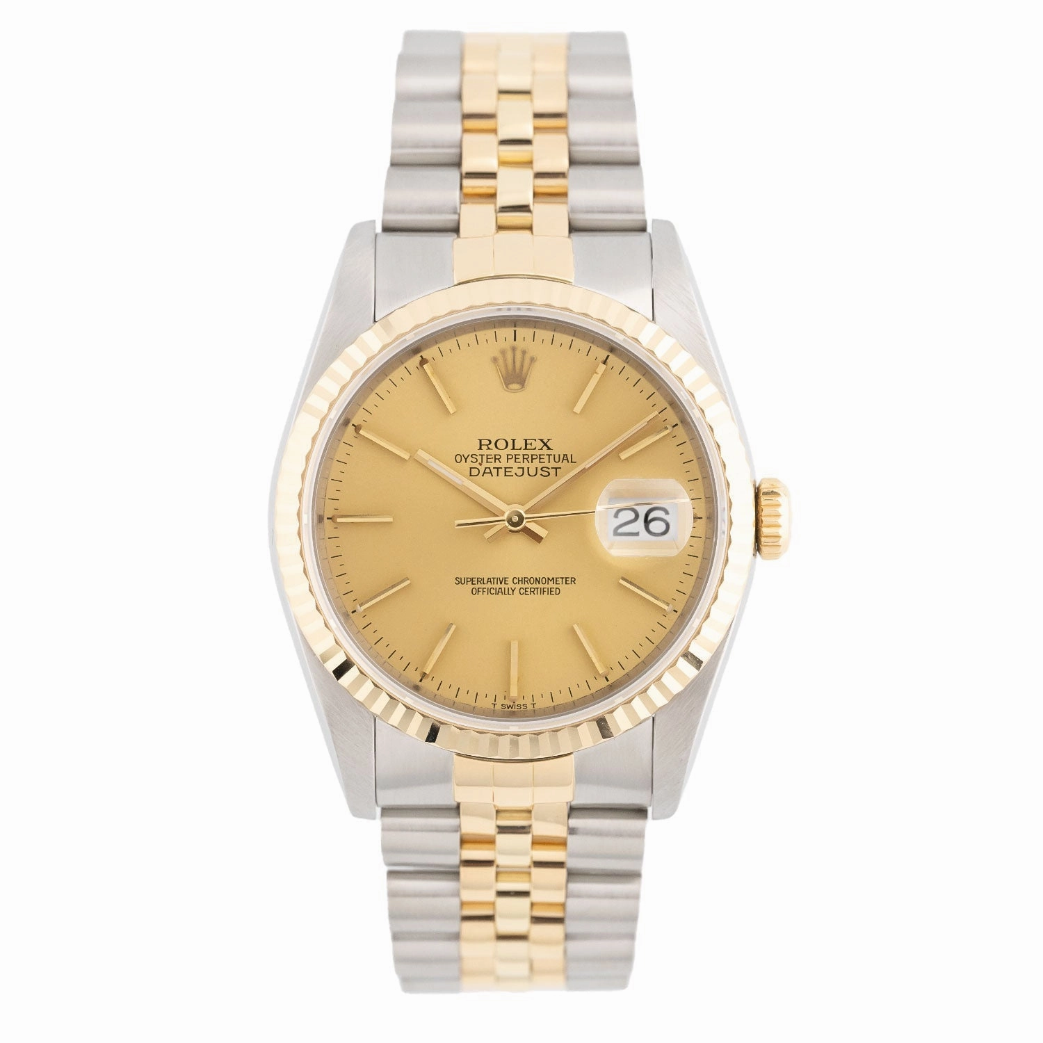Datejust 36mm Golden Dial 1990 - 16233
