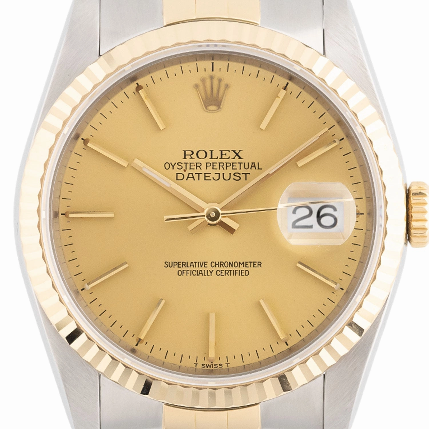 Datejust 36mm Golden Dial 1990 - 16233