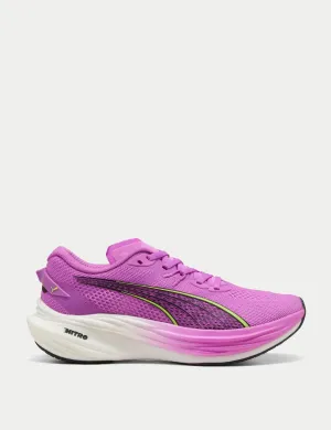 Deviate NITRO 3 Laufschuhe - Reines Magenta/Gelbe Warnung/Weiß