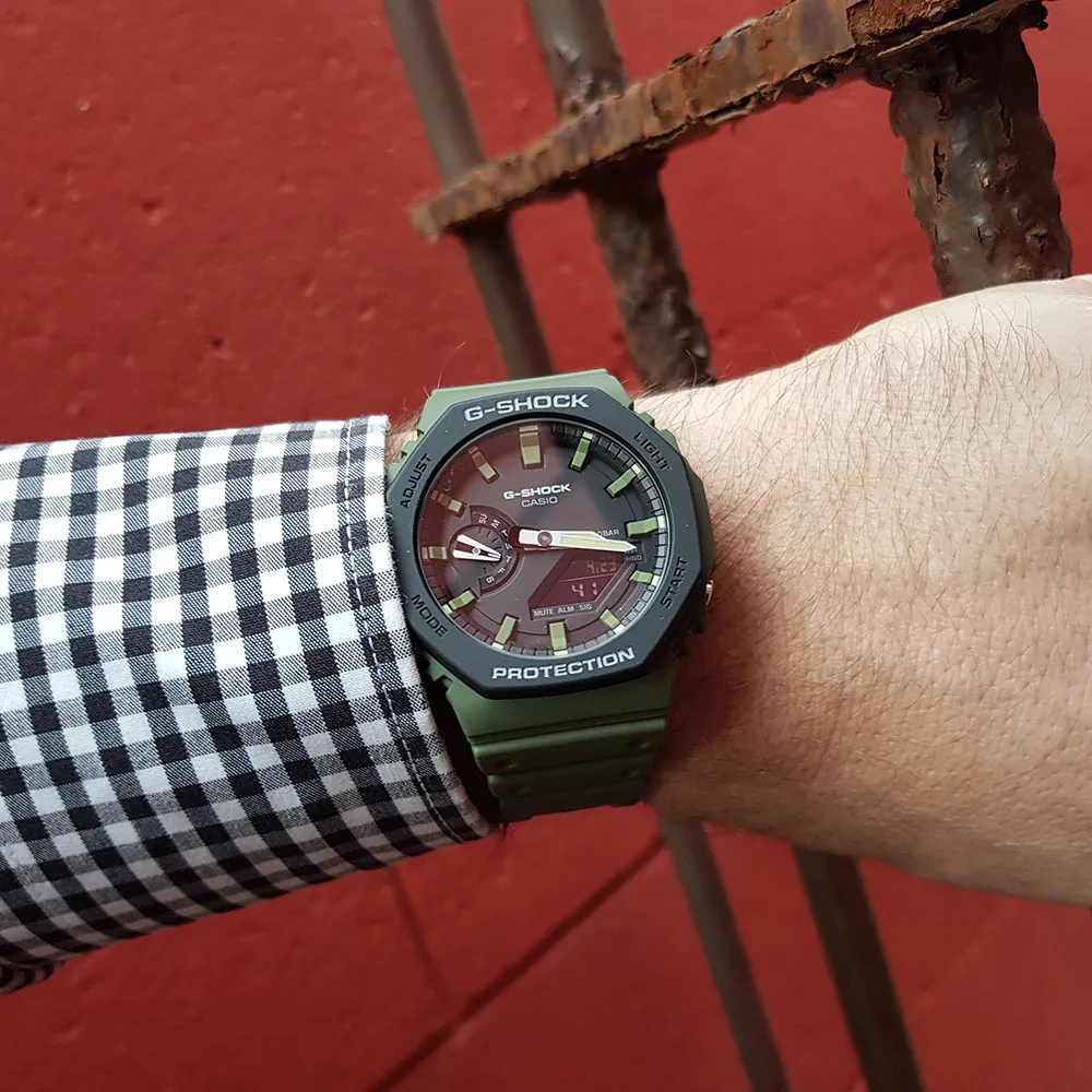 Taucheruhren für Herren G-Shock GA2110SU-3A 'CasiOak'