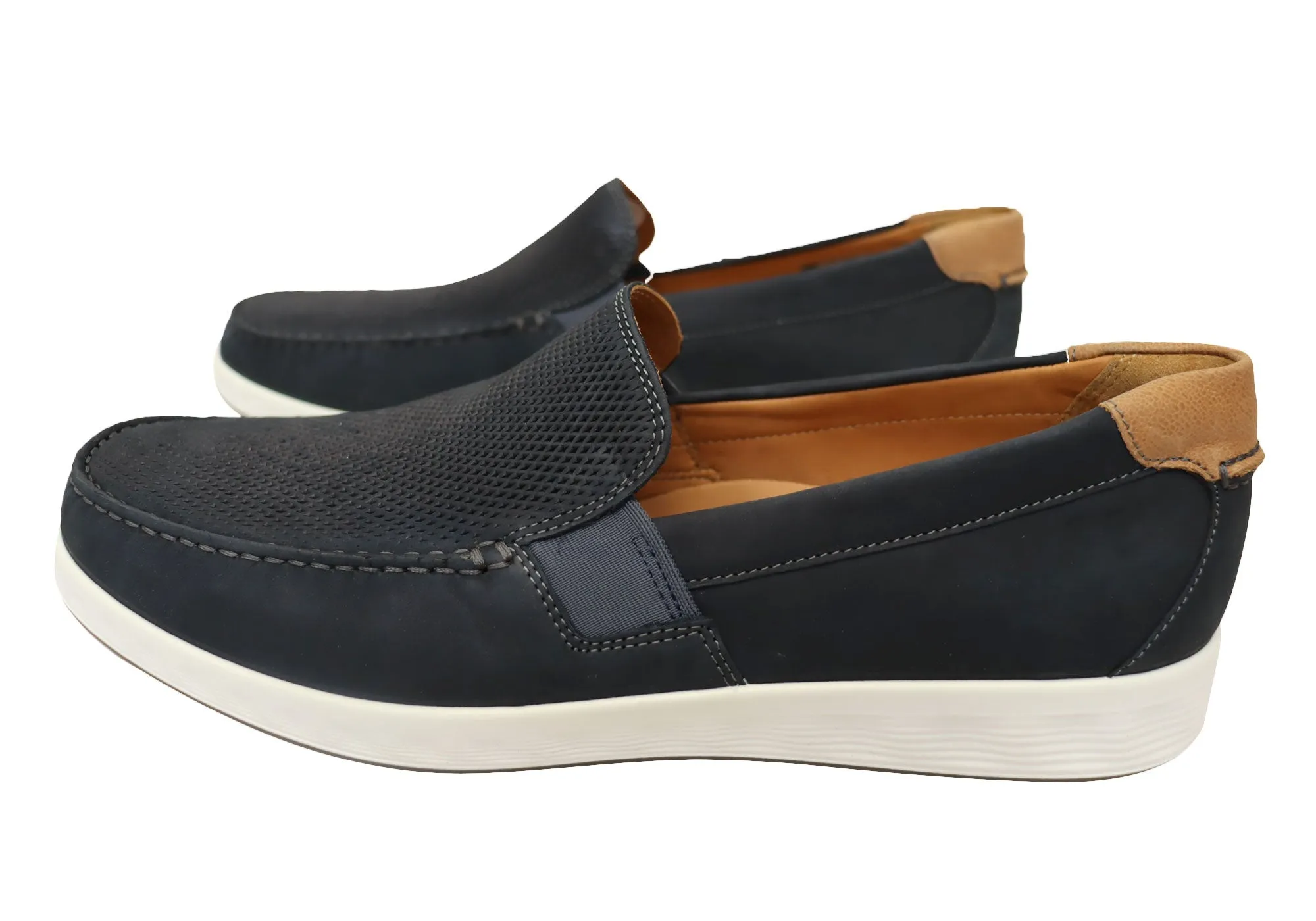 ECCO Herren S Lite Moc Bequeme Leder Freizeit Loafers Schuhe ecco Schuhe