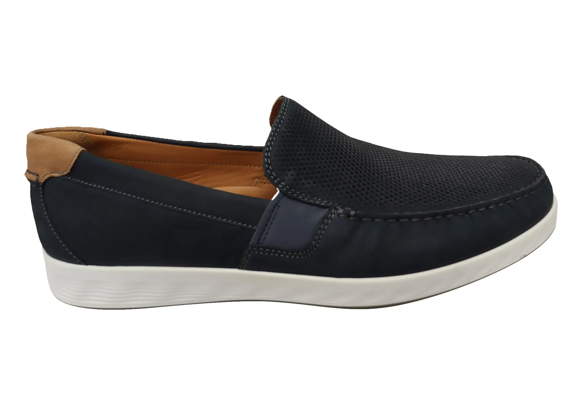 ECCO Herren S Lite Moc Bequeme Leder Freizeit Loafers Schuhe ecco Schuhe