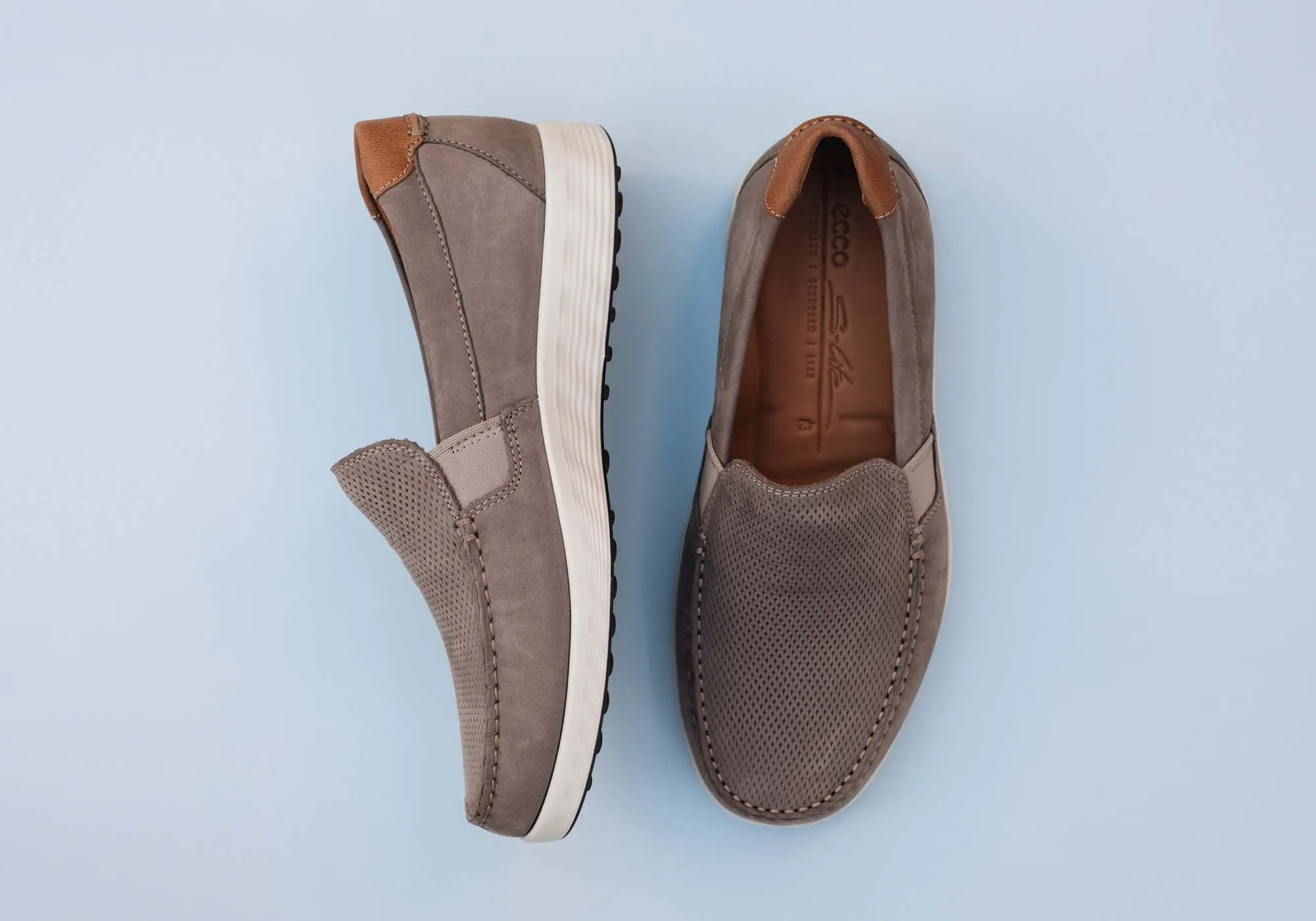 ECCO Herren S Lite Moc Bequeme Leder Freizeit Loafers Schuhe ecco Schuhe