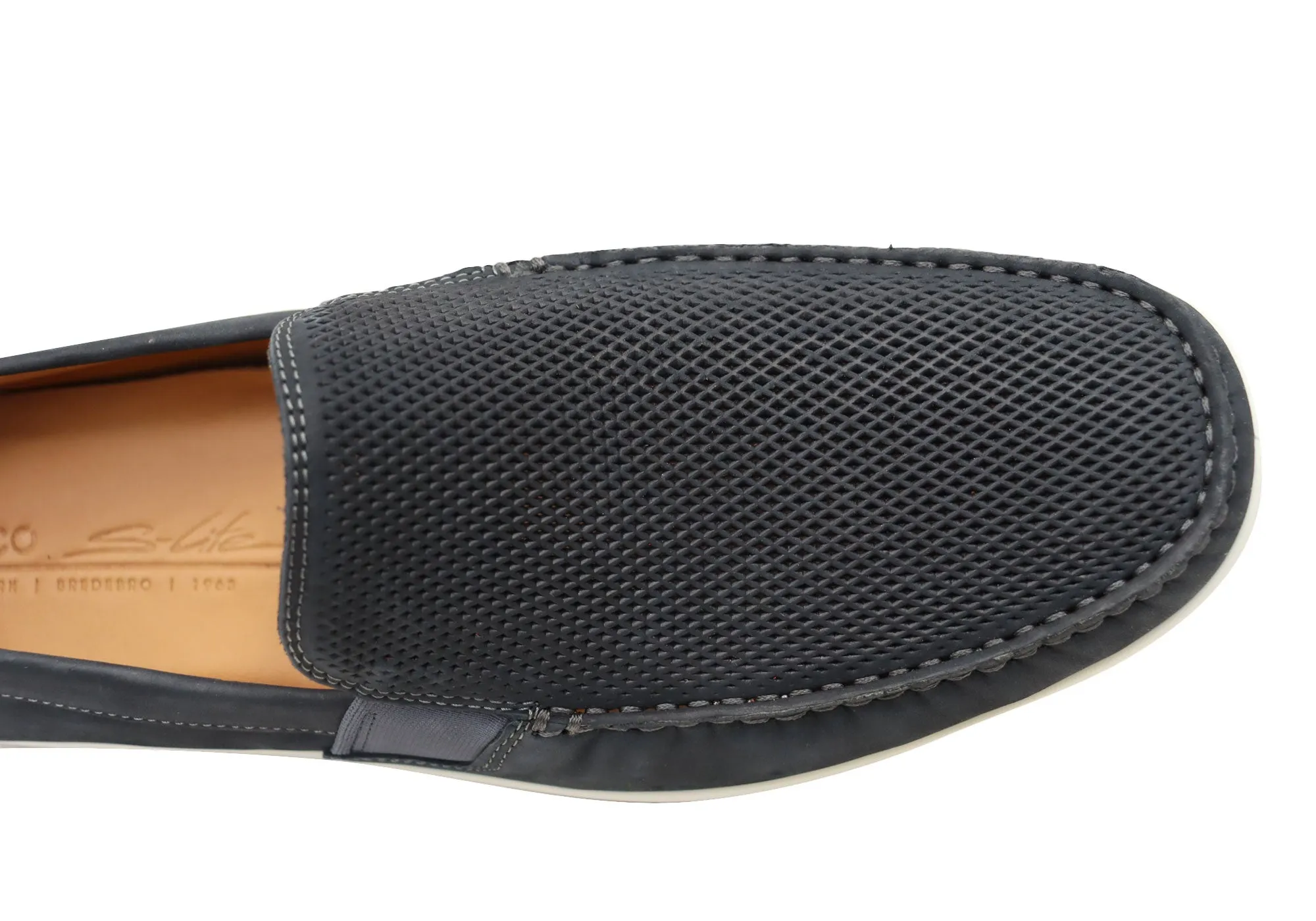 ECCO Herren S Lite Moc Bequeme Leder Freizeit Loafers Schuhe ecco Schuhe