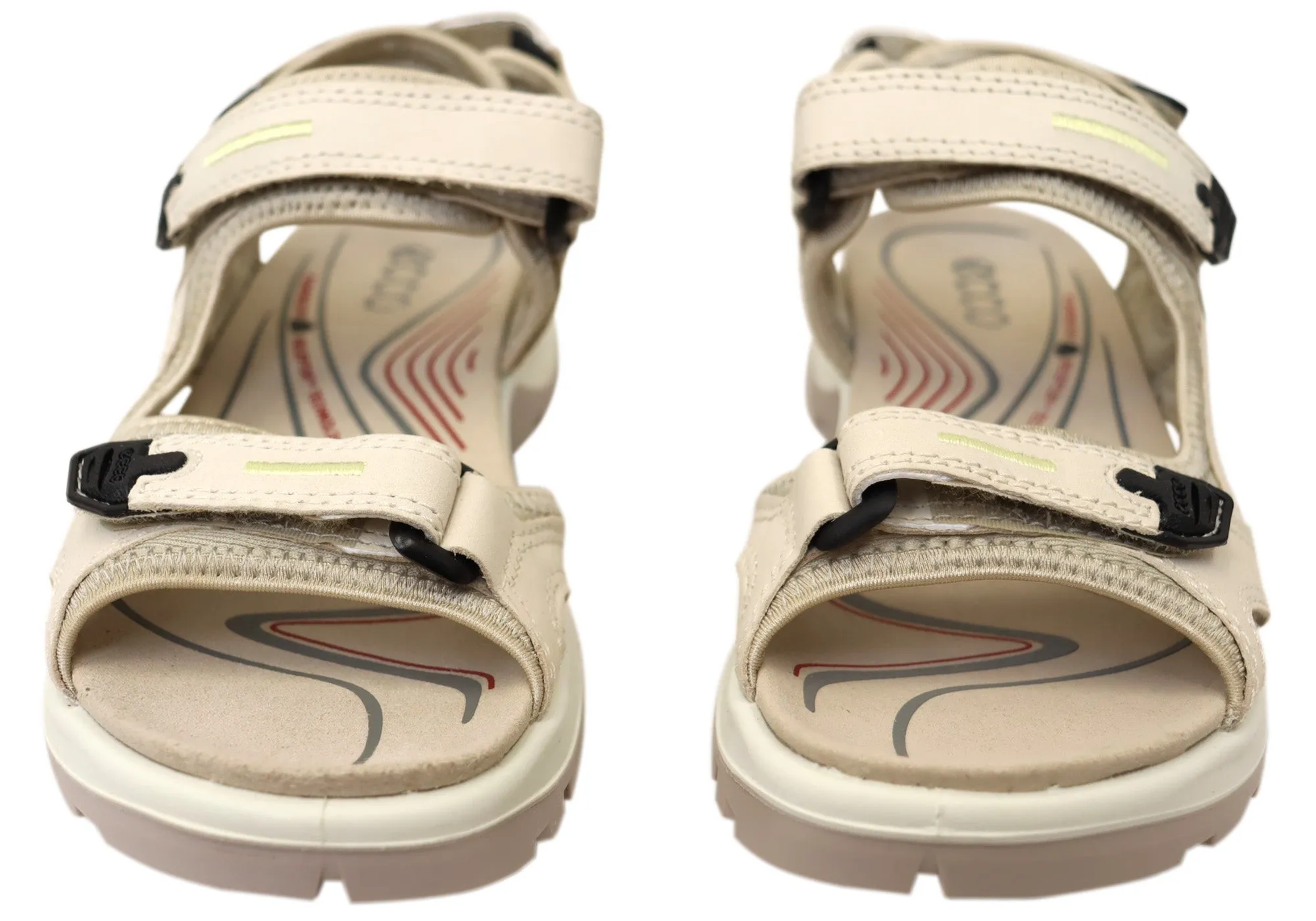 ECCO Damen Offroad Komfort Leder Sandalen mit verstellbarer Passform ECCO Schuhe