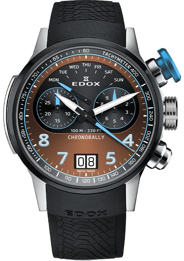 Edox Uhren Edox Chronorally Chronograph Titanium Uhr