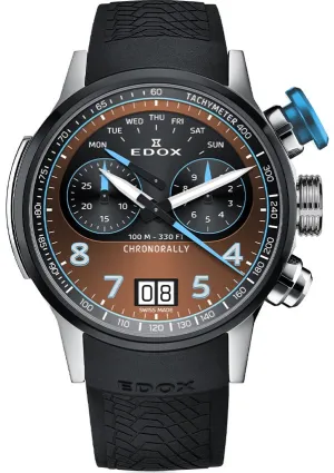 Edox Uhren Edox Chronorally Chronograph Titanium Uhr