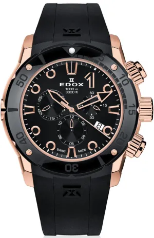 Edox Uhren Edox CO-1 Chrono Quarz Titan Armbanduhr