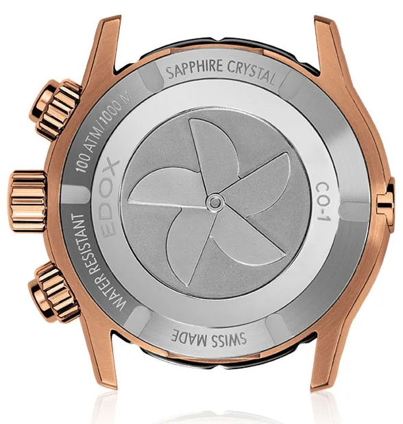 Edox Uhren Edox CO-1 Chrono Quarz Titan Armbanduhr