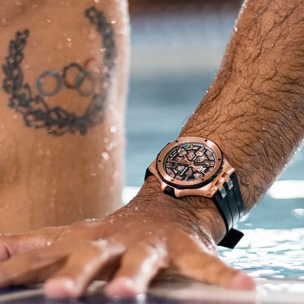 Edox Uhren Edox Delfin Mecano 3 Zeiger Skelettuhr