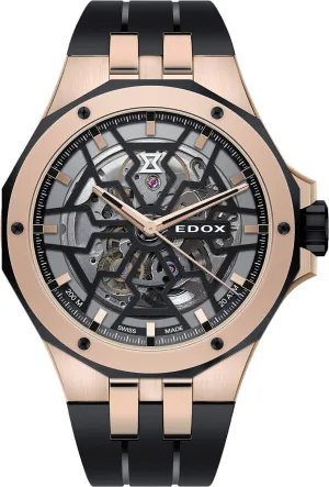 Edox Uhren Edox Delfin Mecano 3 Zeiger Skelettuhr