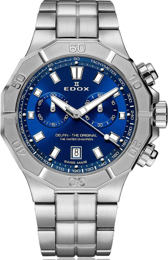 Edox Uhren Edox Delfin Der Originale Chronograph Herrenuhr
