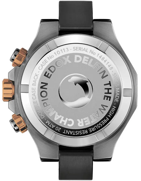 Edox Uhren Edox Delfin Der Originale Chronograph Herrenuhr