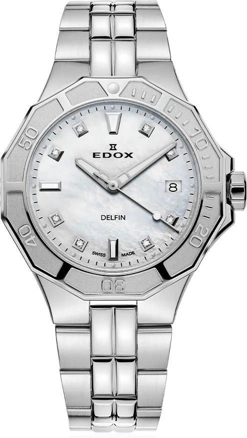 Edox Uhren Edox Delfin The Original Lady Quarz Uhr mit 3 Zeigern