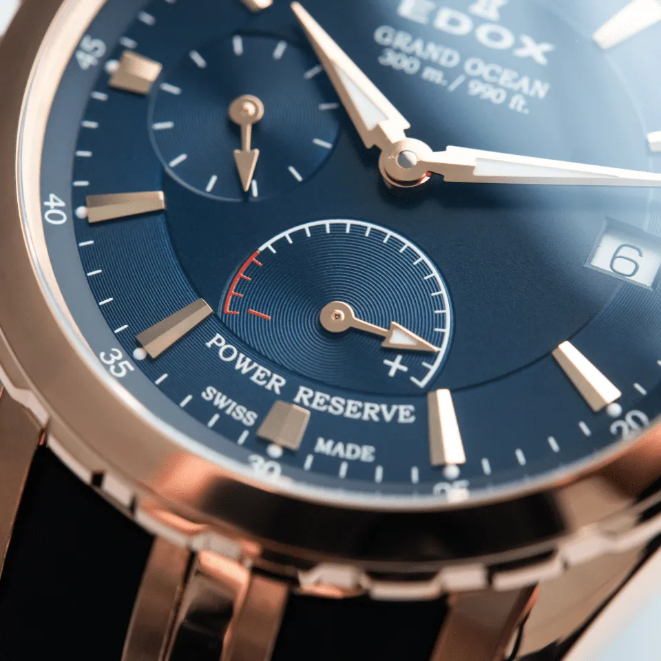 Edox Uhren Edox Grand Ocean Power Reserve Kleine Sekunde Uhr