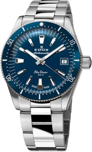 Edox Uhren Edox Skydiver 38 Datum Automatikuhr