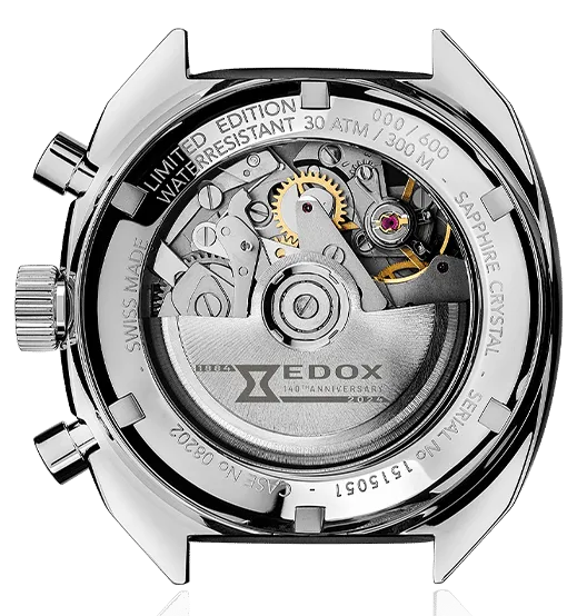 Edox Uhren Edox Sportsman Chronographe Automatik Blau Limitierte Auflage Uhr