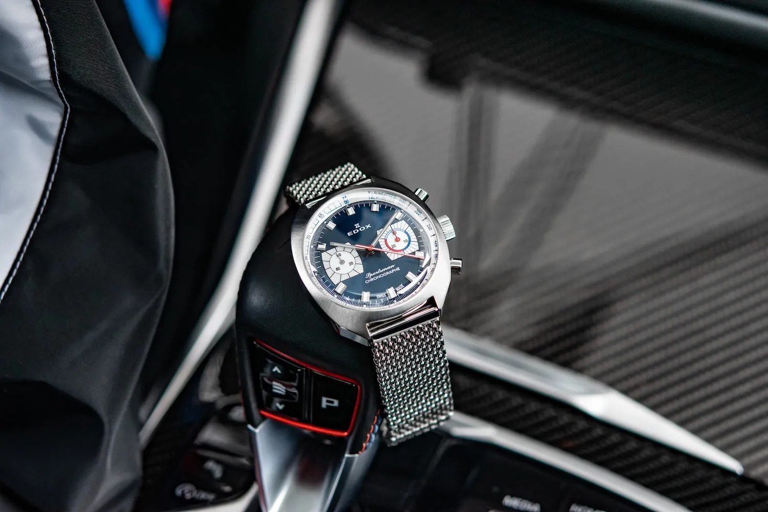 Edox Uhren Edox Sportsman Chronographe Automatik Blau Limitierte Auflage Uhr