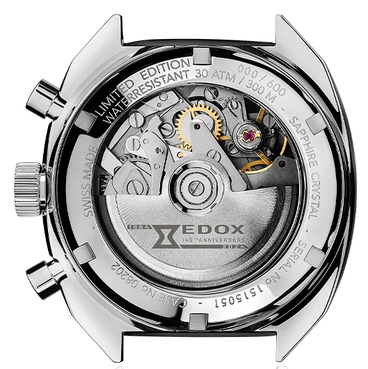 Edox Uhren Edox Sportsman Chronographe Automatik Grau Limitierte Auflage Uhr