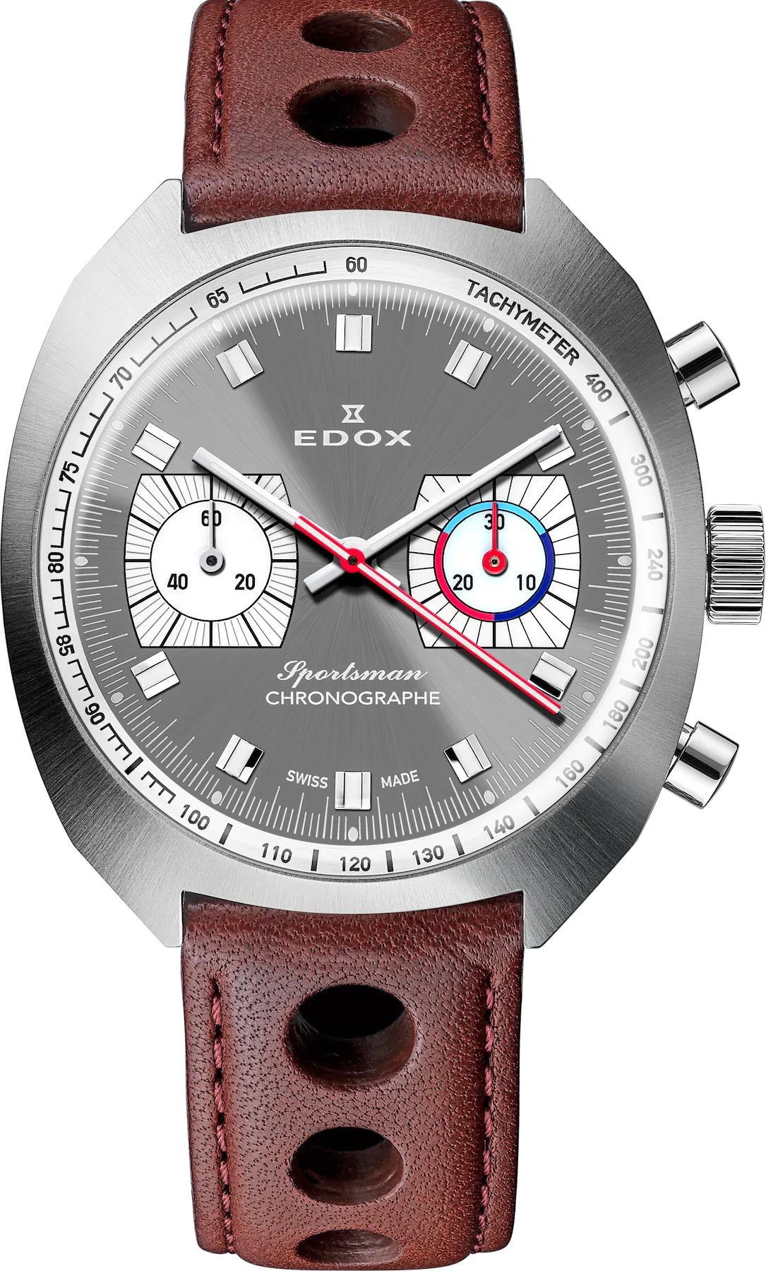 Edox Uhren Edox Sportsman Chronographe Automatik Grau Limitierte Auflage Uhr