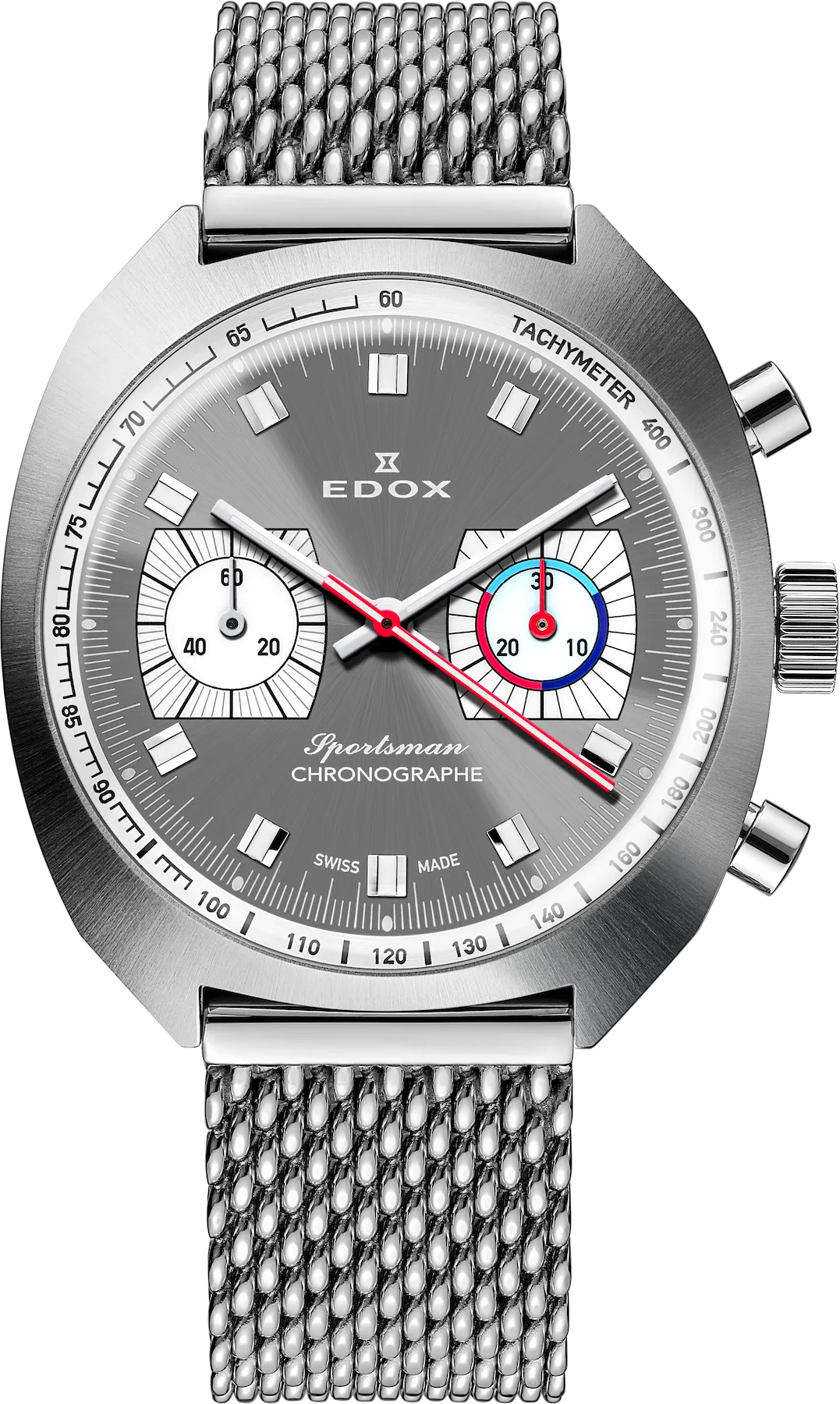 Edox Uhren Edox Sportsman Chronographe Automatik Grau Limitierte Auflage Uhr