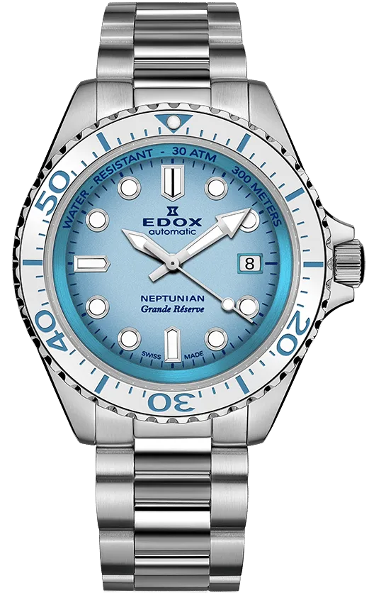 Edox Uhren Edox Neptunian Grande Reserve Blau