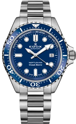 Edox Uhren Edox Neptunian Grande Reserve Blau