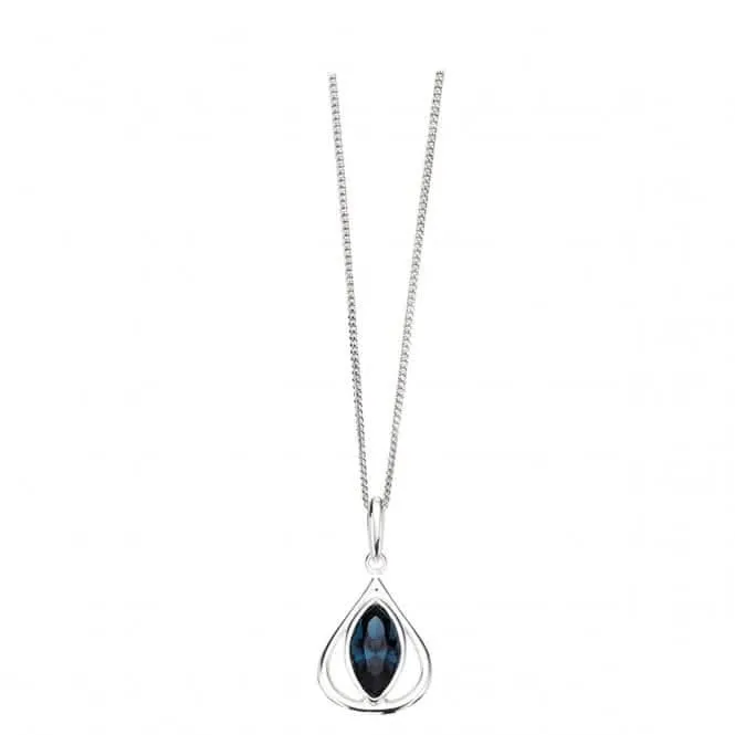 Elements Silber Montana Kristall Tränenanhänger P3397LZ364N724 Anfänge Schmuck